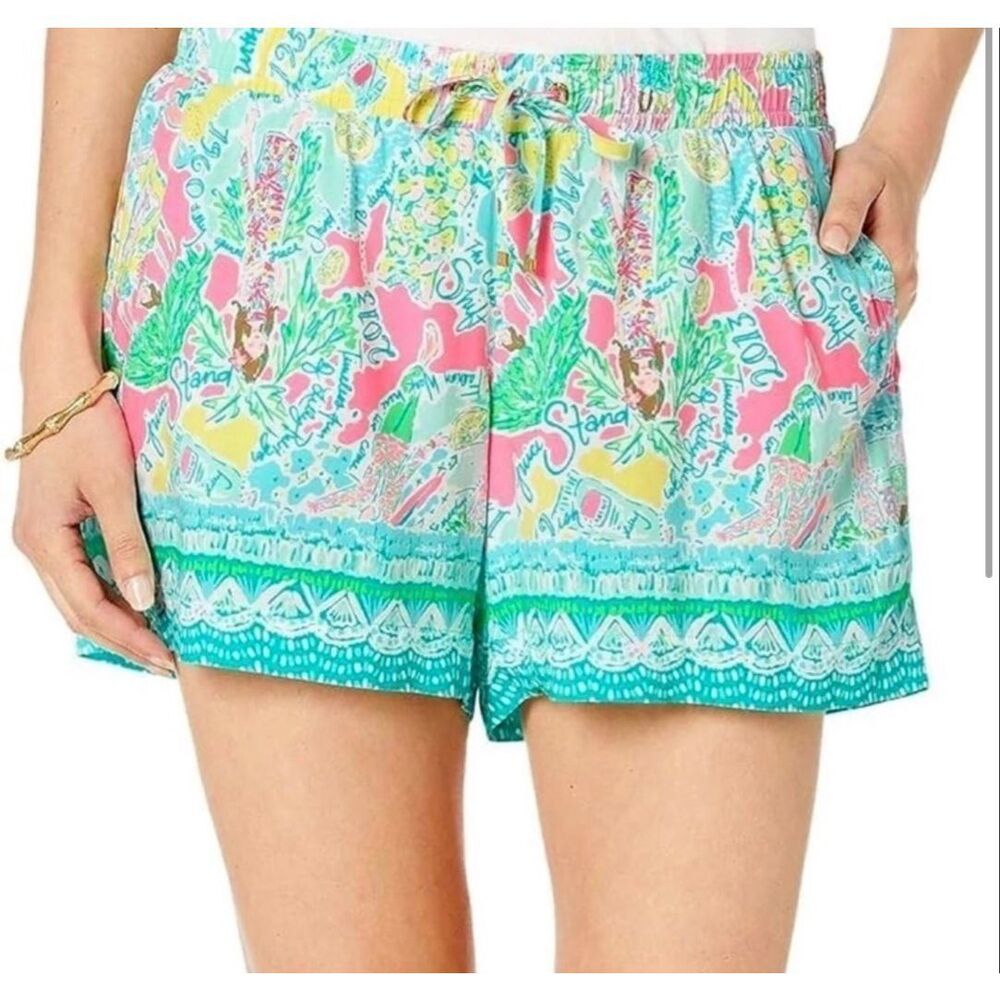 Lilly Pulitzer Katia Pull-On Shorts In the Beginning Print Size XS